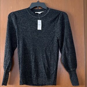 LOFT Shimmering Black Sweater